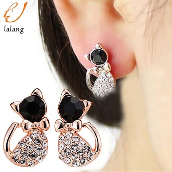 Cat earrings - Picture 2 of 2